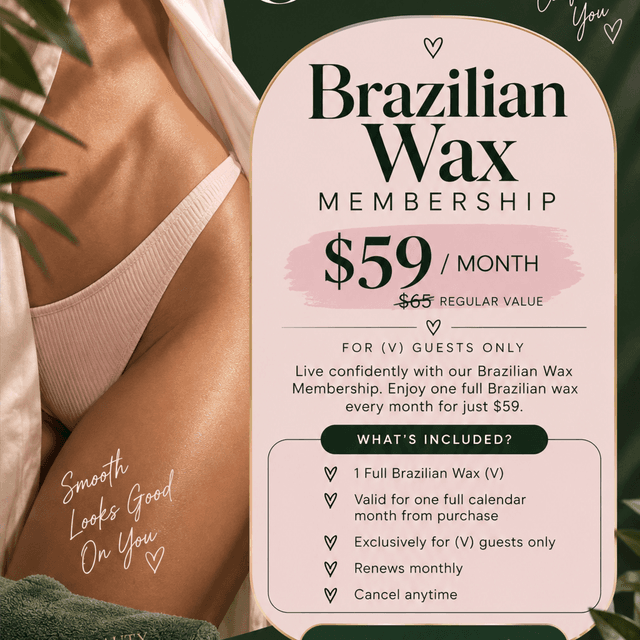 Brazilian Wax (V) Membership at O Beauty Services in Burbank, CA